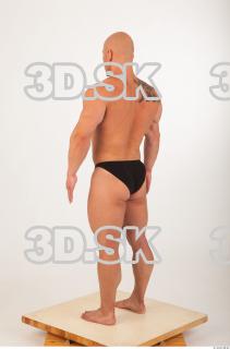 Whole body modeling swim suit photo reference of Sebastian 0044